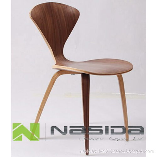 Replica The fan chair walnut Norman Cherner side Chair